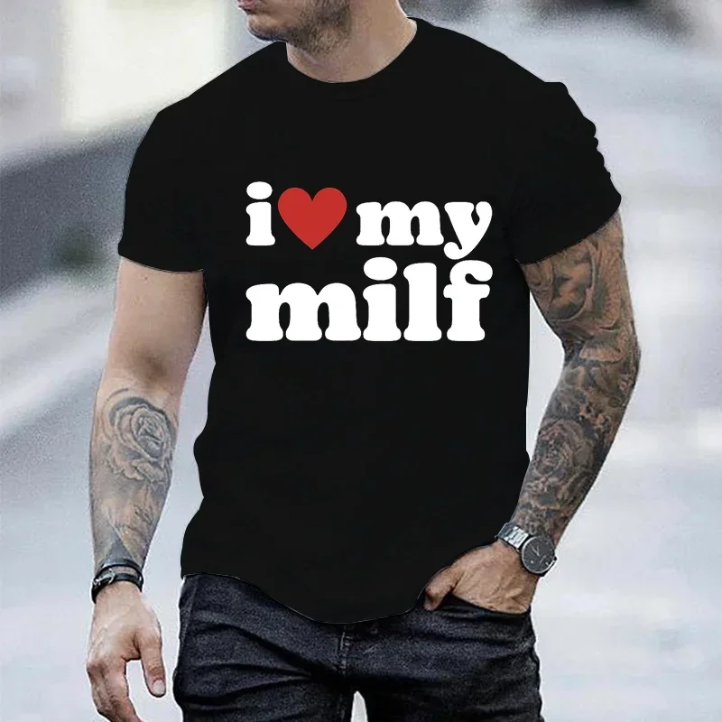 I Love My Milf Print Men Brand - Streetwear Brand Aesthetic review and price