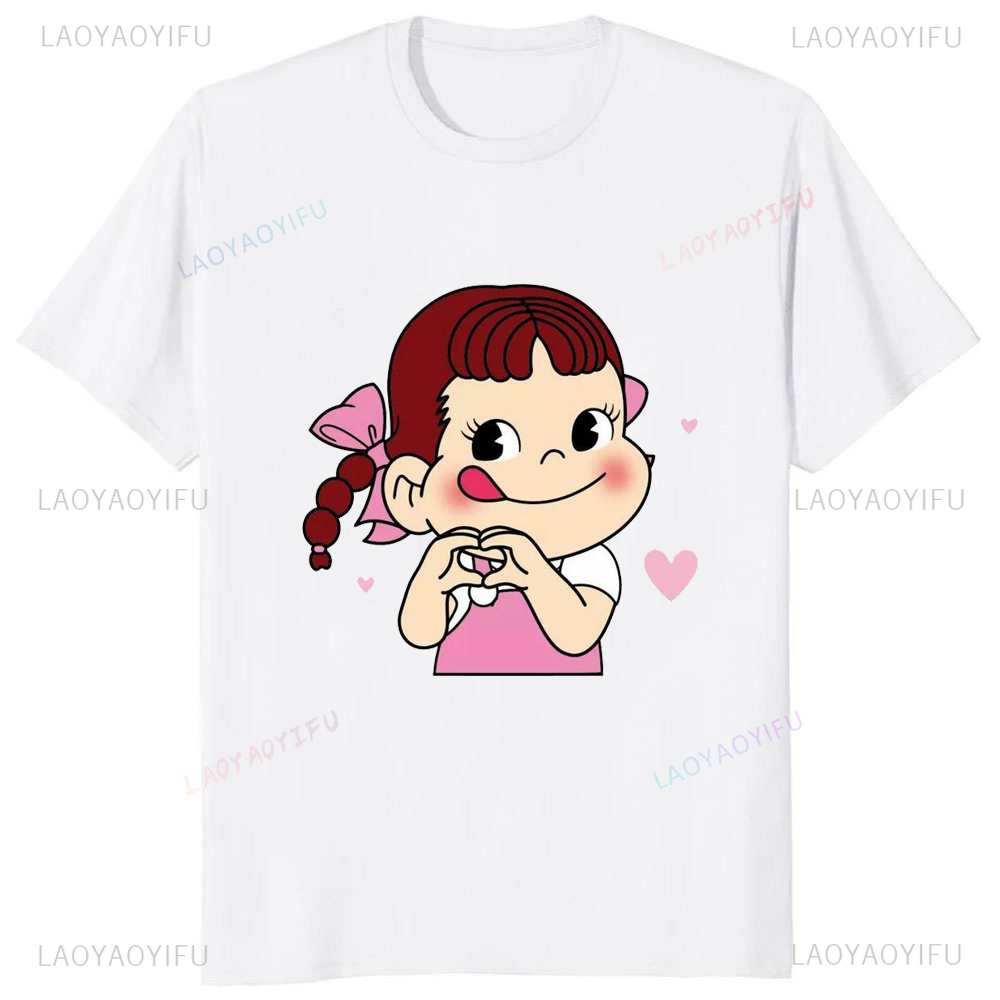 Japanese Kawaii Girl Milk Peko - Streetwear Brand T Shirt review and price