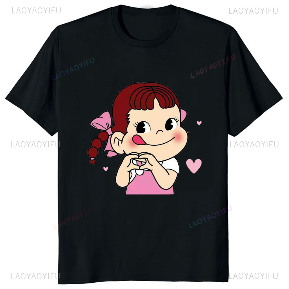 Japanese Kawaii Girl Milk Peko - Streetwear Brand T Shirt review and price