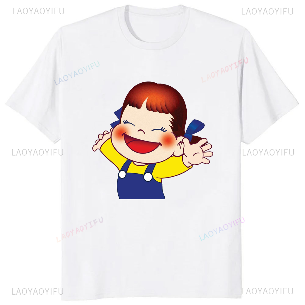 Japanese Kawaii Girl Milk Peko - Streetwear Brand T Shirt review and price