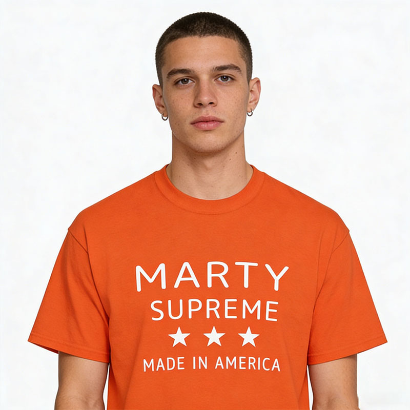 Marty Supreme Orange Cotton T- - Supreme Brand Streetwear review and price
