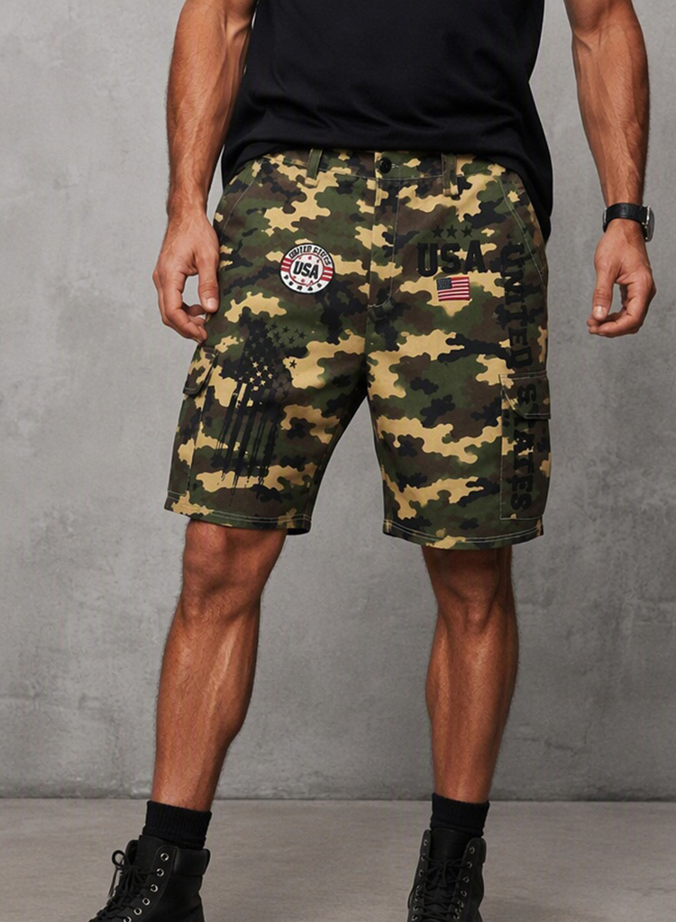 Mens Camo Cargo Shorts USA Fla - Corteiz Cargo Pant review and price