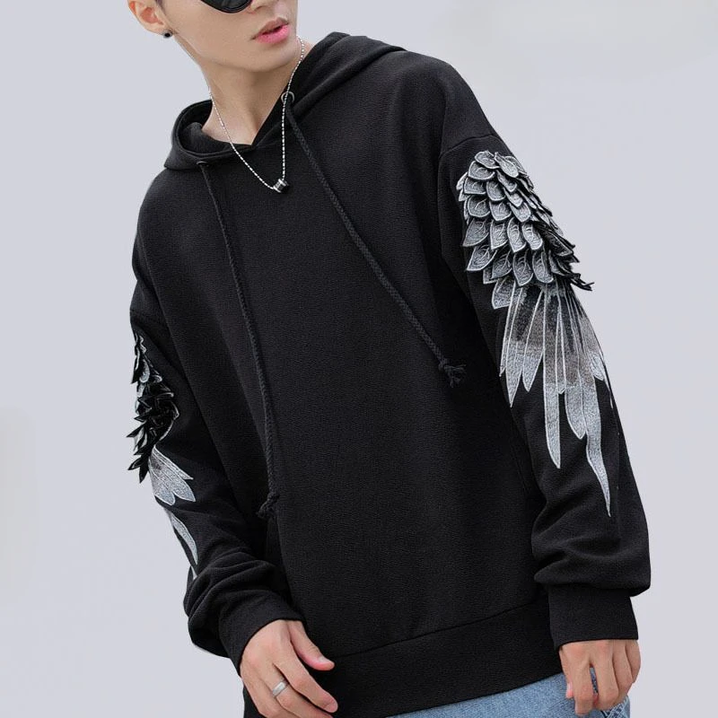 Sweatshirt for Men Hooded Embr - Streetwear Brand Hoodies review and price