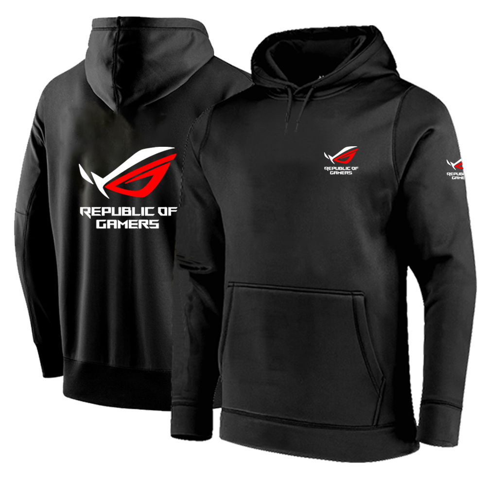 Solid Color Men ROG Republic O - Streetwear Brand Hoodies review and price