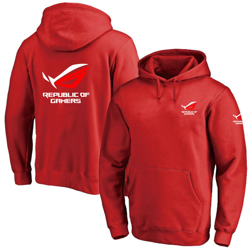 Solid Color Men ROG Republic O - Streetwear Brand Hoodies review and price