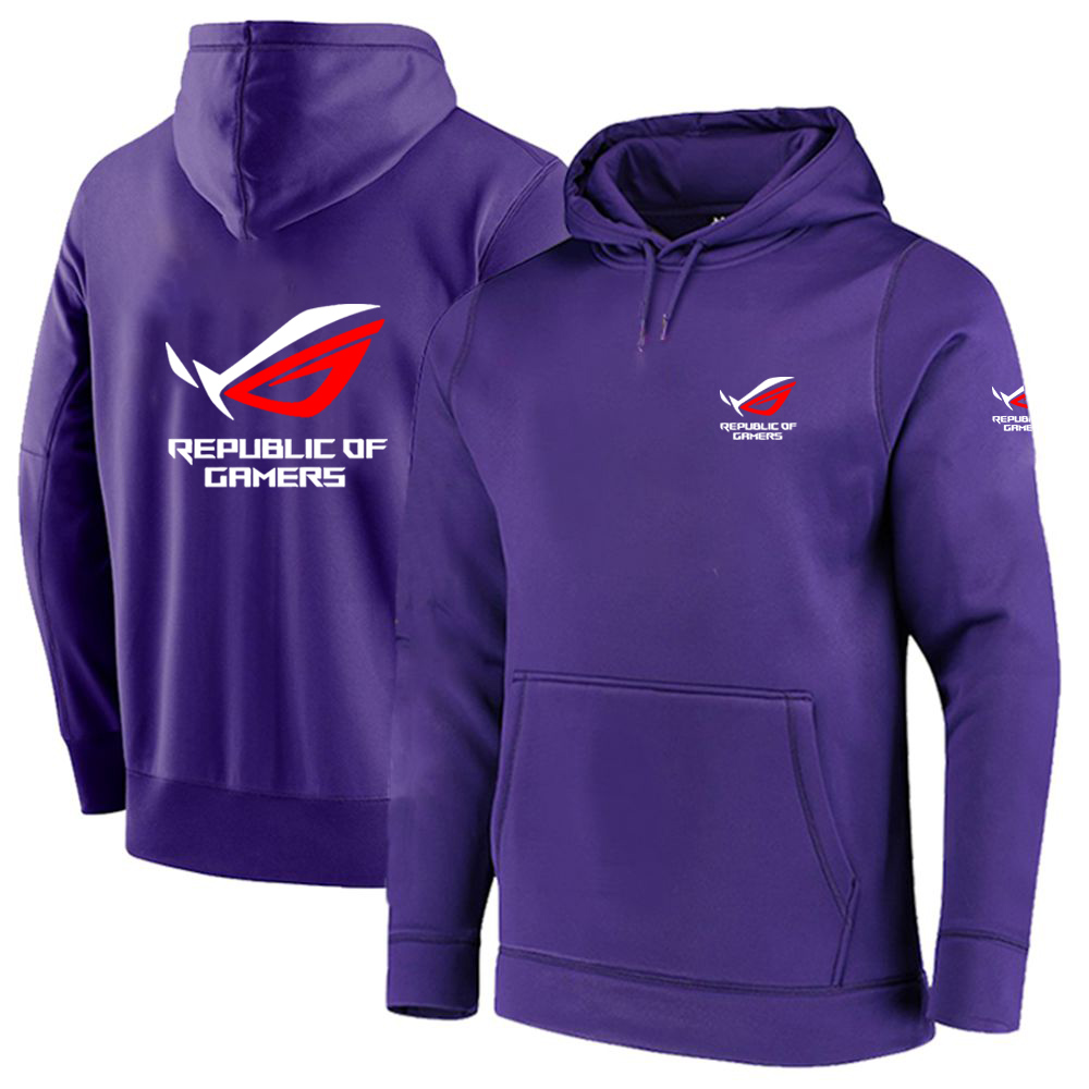 Solid Color Men ROG Republic O - Streetwear Brand Hoodies review and price